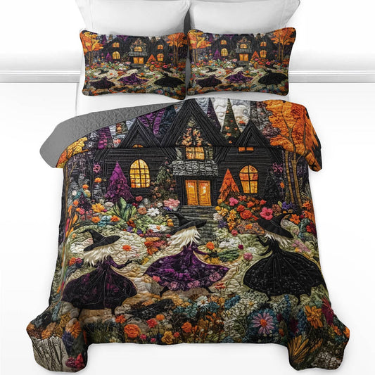 Uni All Season Quilt 3-Piece Set Witch Happy Halloween