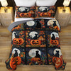 Uni All Season Quilt 3-Piece Set Black Cat Pumpkins Fall Love Peace