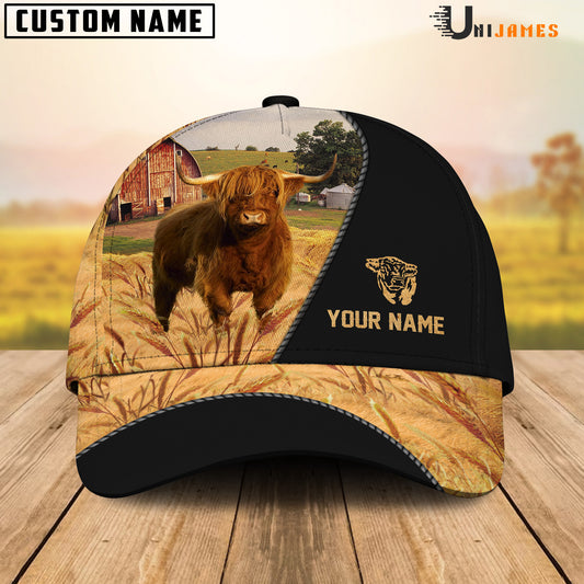 Uni Highland Barn Farm Black Customized Name Cap