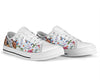 Uni Horse and Flowers Low Top Shoes