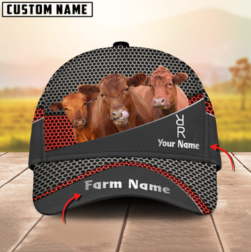 Uni Red Angus Black Metal Customized Custom Logo for Steven Kiewel Cap