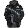 Uni Custom Name Horse Lovers 3D Hoodie