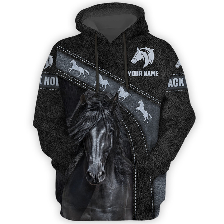 Uni Custom Name Horse Lovers 3D Hoodie