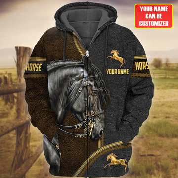 Uni Custom Name Horse Lovers 3D Hoodie