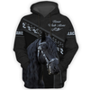 Uni Custom Name Horse Lovers Never Walk Alone 3D Hoodie