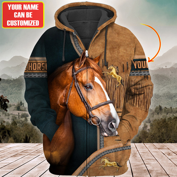 Uni Custom Name Horse Lovers 3D Hoodie
