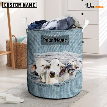 Uni Brahman Custom Name Jeans Laundry Basket