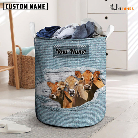 Uni Jersey Custom Name Jeans Laundry Basket
