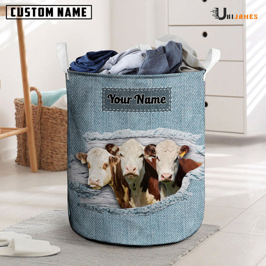 Uni Hereford Custom Name Jeans Laundry Basket