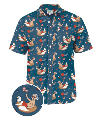 UniJames Men's Founding Floater Button Shirt Shirt