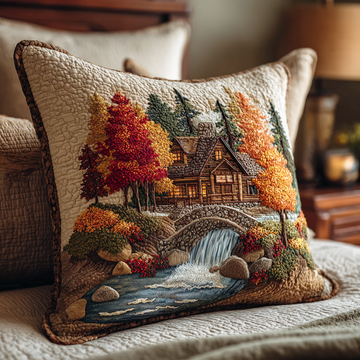 Woodland Rustic Shade Quilted Pillow Case NCU0TD1802