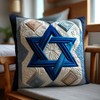 Star of David Elegance Quilted Pillow Case NCU0XD970