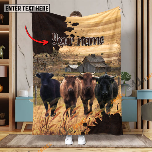 Uni Personalized Name Diligent Dexter Blanket