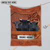 Uni Dexter Cattle Farming Life Personalized Name Blanket