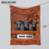 Uni Black Angus Cattle Farming Life Personalized Name Blanket