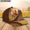 Uni Texas Longhorn Farm Living Pattern Customized Name Cap