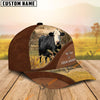 Uni Black Baldy Farm Living Pattern Customized Name Cap