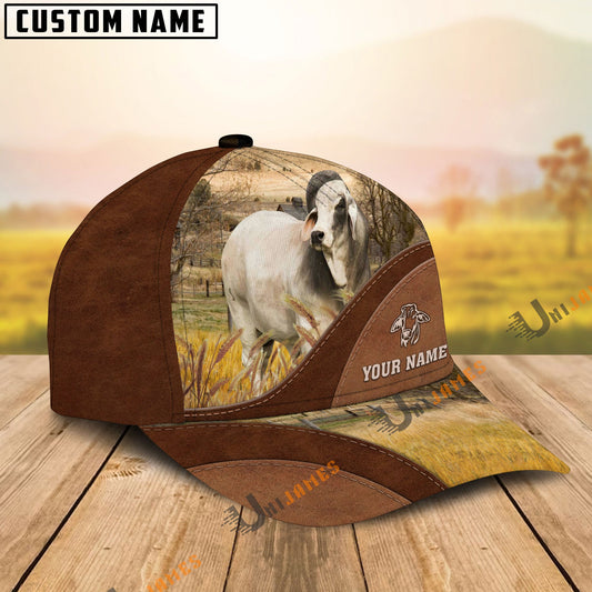 Uni Brahman Farm Living Pattern Customized Name Cap