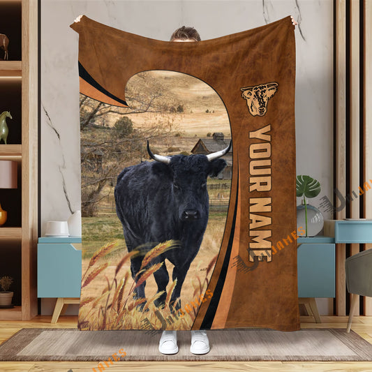 Uni Personalized Name Dexter Premium Brown Pattern 3D Blanket