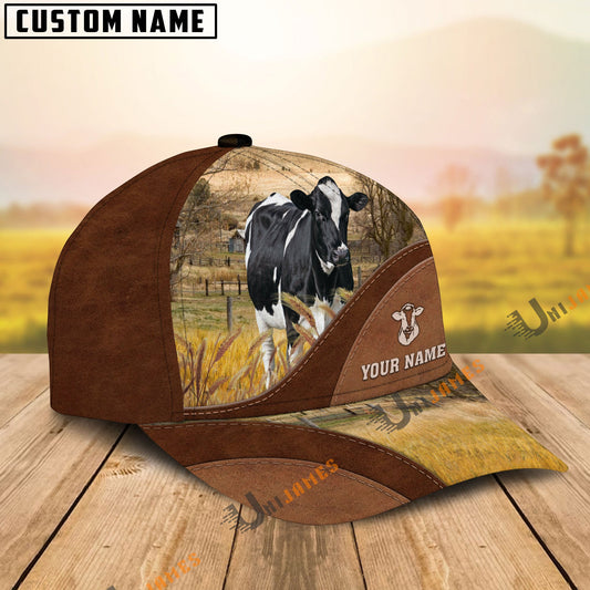 Uni Holstein Farm Living Pattern Customized Name Cap