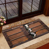Uni Holstein Window Pattern Custom Name Doormat