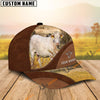 Uni Charolais Farm Living Pattern Customized Name Cap