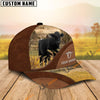 Uni Black Angus Farm Living Pattern Customized Name Cap