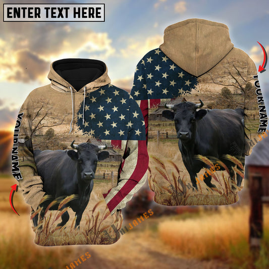 Uni Dexter US Flag Customized Name 3D Hoodie