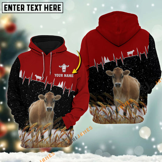 Uni Personalized Name Jersey Xmas Hoodie