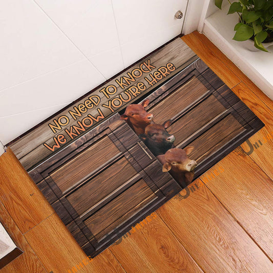 Uni Beefmaster Window Pattern Custom Name Doormat