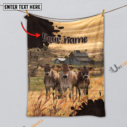 Uni Personalized Name Diligent Jersey Blanket