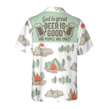 UniJames God Is Great Beer Is Good Hawaiian Shirt