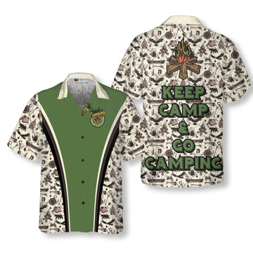 UniJames Keep Calm & Go Camping Hawaiian Shirt