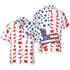 UniJames Dachshund American Flag Hawaiian Shirt