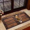 Uni Texas Longhorn Window Pattern Custom Name Doormat