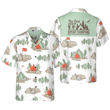 UniJames The Best Days Are Spent Camping Hawaiian Shirt