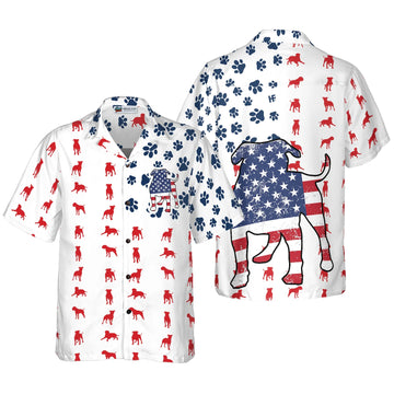 UniJames Bulldogs American Flag Hawaiian Shirt