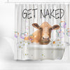 Uni Beefmaster Get Naked Daisy Shower Curtain