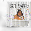 Uni Draft Breeds Get Naked Daisy Shower Curtain