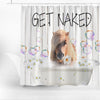 Uni Ponies Get Naked Daisy Shower Curtain