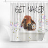 Uni Red Brahman Get Naked Daisy Shower Curtain