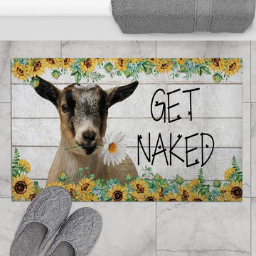 Uni Pygmy Goat - Get Naked Doormat