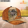 Uni Custom Name Miniature Donkey Leather Pattern Cap