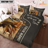 Uni Highland Cattle Like Someone Left The Gate Open Customized Name 3D Bedding Set