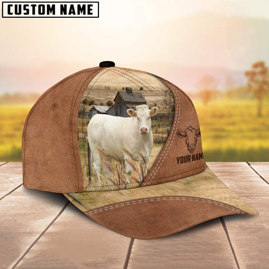 Uni Charolais Customized Name Brown Cap