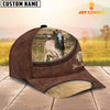 Uni Brahman On The Farm Customized Name Leather Pattern Cap