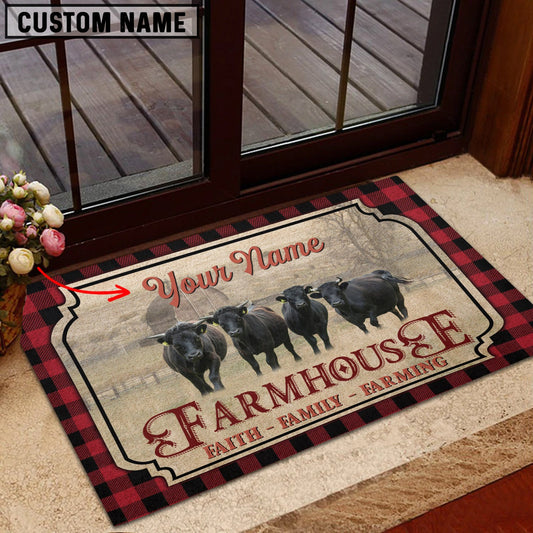 Uni Dexter Faith Family Farming Custom Name Doormat