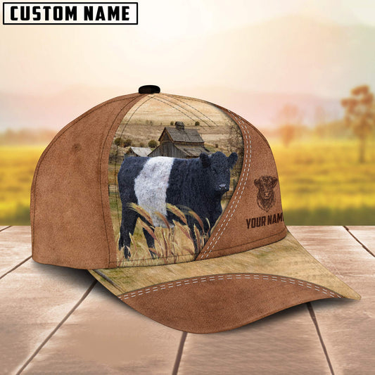 Uni Belted Galloway Customized Name Brown Cap