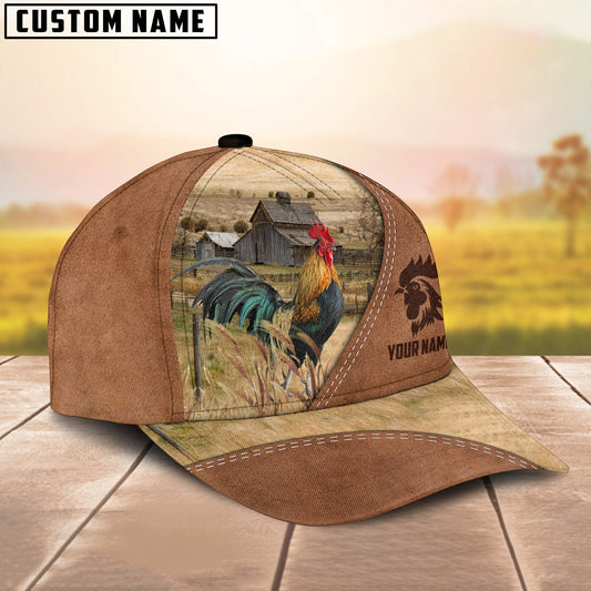 Uni Rooster Customized Name Brown Cap