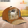 Uni Charolais No Horn Customized Name Brown Cap